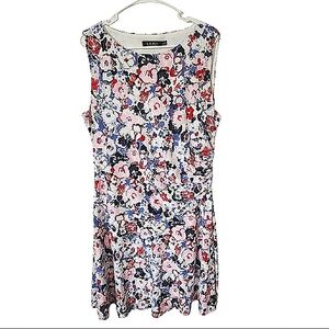 Lauren Ralph Lauren Floral Dropped Waist Dress Size 16